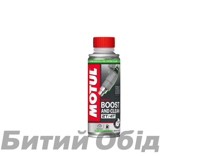 Очиститель MOTUL Boost and Clean Moto (200ml) Очиститель MOTUL Boost and Clean Moto (200ml)